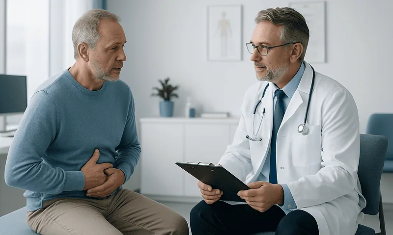 Can a Hiatal Hernia Come Back After Repair? Recurrence and What Happens Next 4 Doctor consulting with a patient about hiatal hernia recurrence.