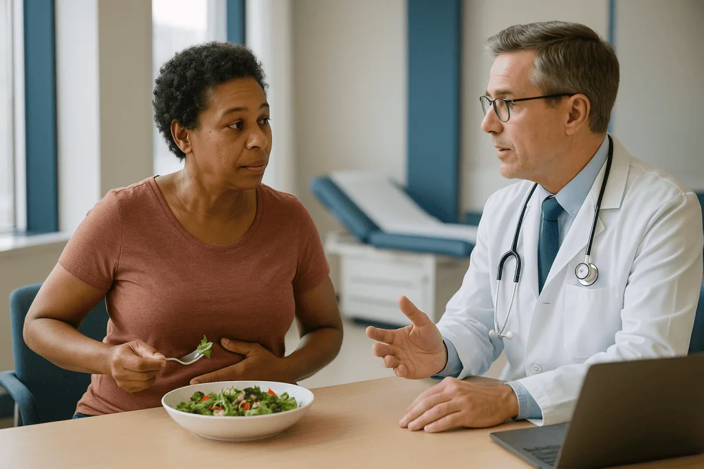 Doctor consulting patient about diet and nutrition: Do gallstones always need surgery? What the guidelines actually say