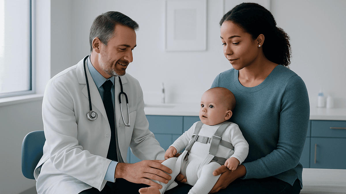 How a Pavlik Harness Keeps Your Baby’s Hips in Place So the Socket Can Deepen