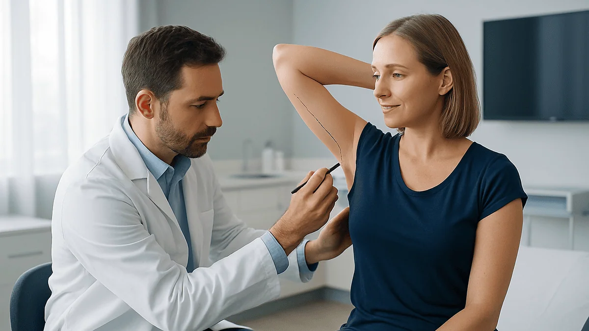 How Brachioplasty (Arm Lift) Surgery Is Performed: Incision Length, Removal and Closure