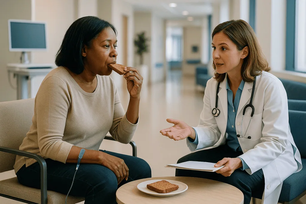 Doctor consulting patient about diet or nutrition: How CIDP treatment actually works in plain language