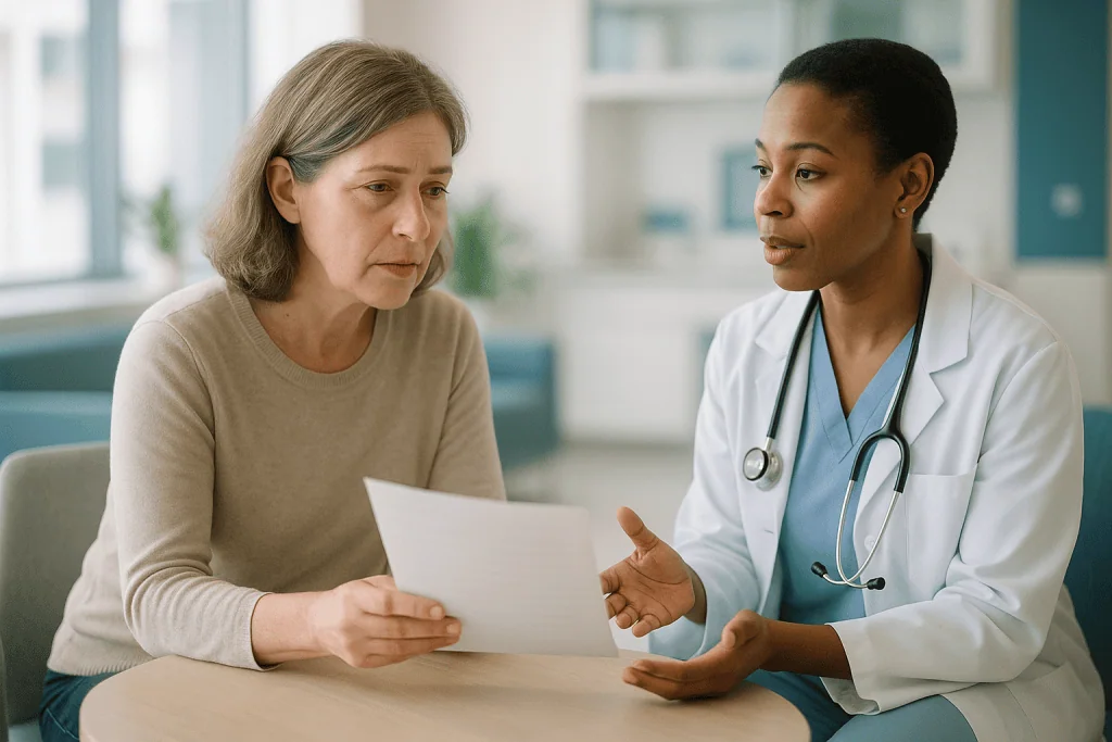Doctor consulting patient with tablet in medical office: How do I know the diagnosis of autoimmune hepatitis is right?
