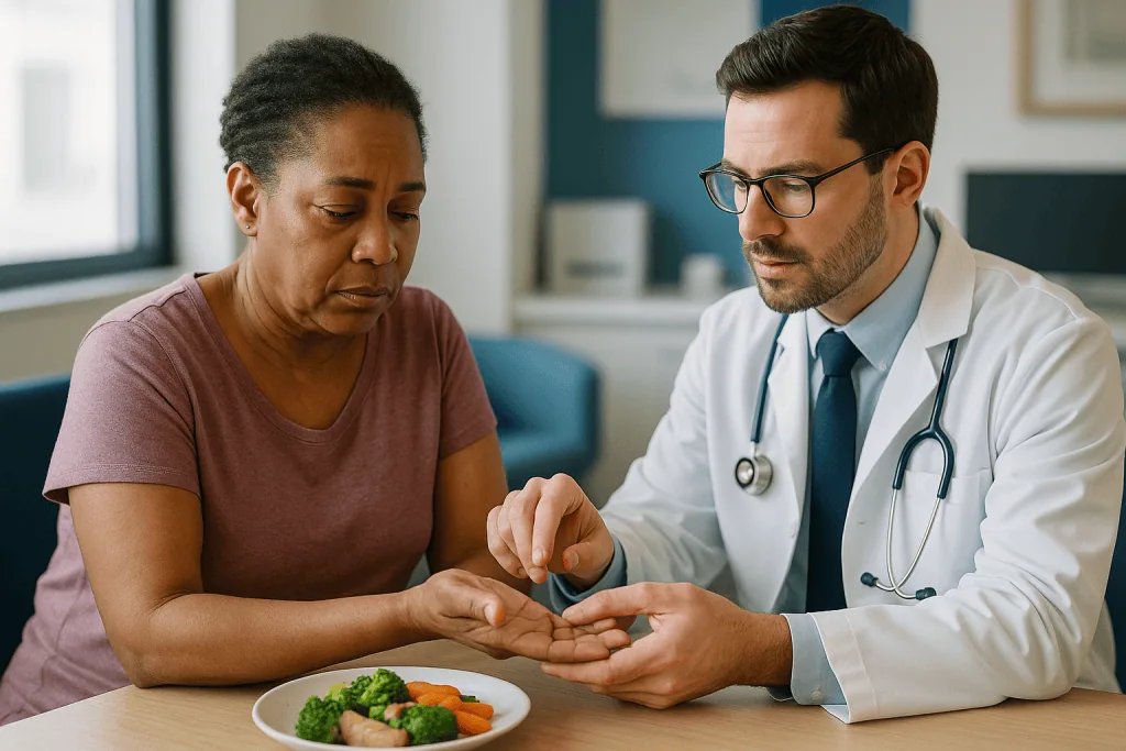 Doctor examining patient's hand for sensation or injury: How doctors grade a nerve injury, and why the grade decides timing