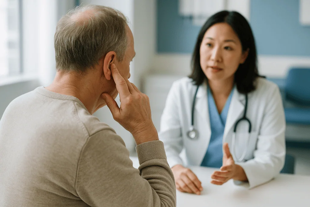Doctor-patient consultation in clinical office setting: How does a fixed stapes bone cause hearing loss?