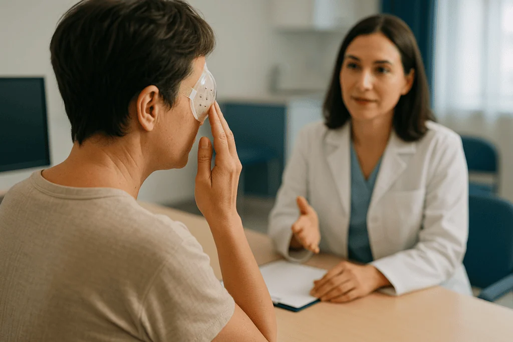Patient consultation with healthcare provider in clinical office: How long does it take to recover from cross-linking? A rea