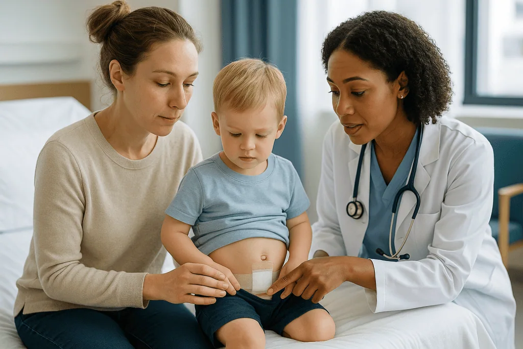 Female pediatrician examining toddler with mother present: Hypospadias surgery recovery time: the honest overview
