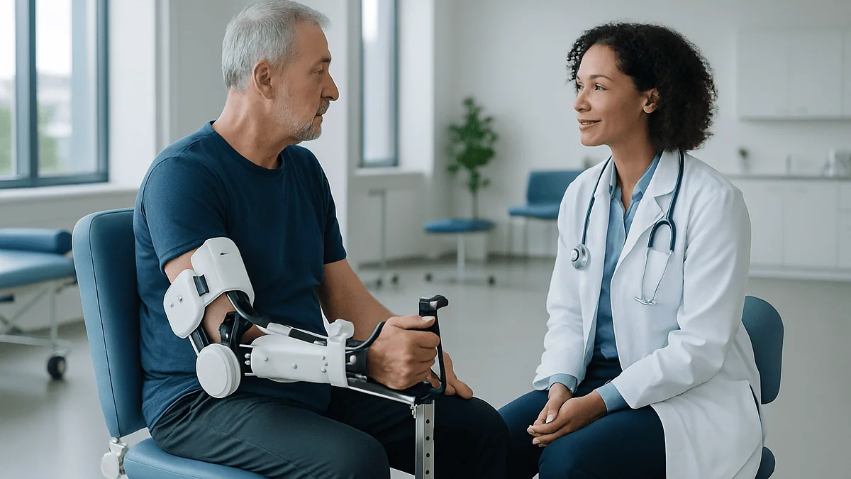 Inside a Robotic Rehabilitation Session: Set-Up, Practice Blocks and How Progress Is Measured