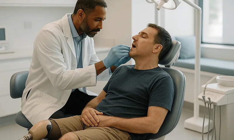 Maxillofacial prosthetics consultation at Acibadem Hospital.