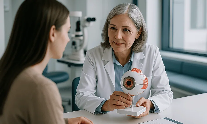 Ocular prosthetics consultation at Acibadem Hospitals Group.