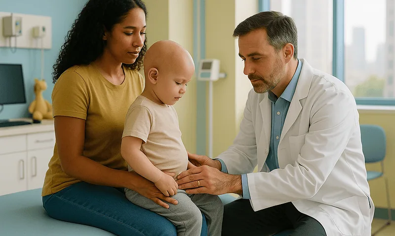 Pediatric consultation at Acibadem Hospitals Group for childhood cancer care.