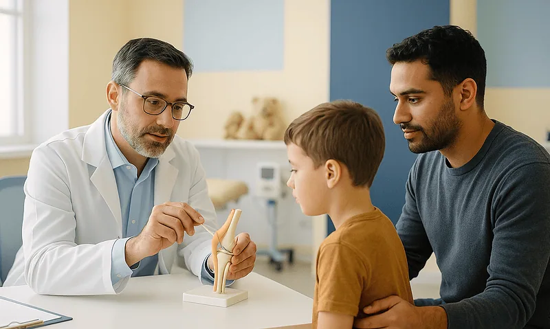 Pediatric physical therapy consultation at Acibadem Hospitals Group.