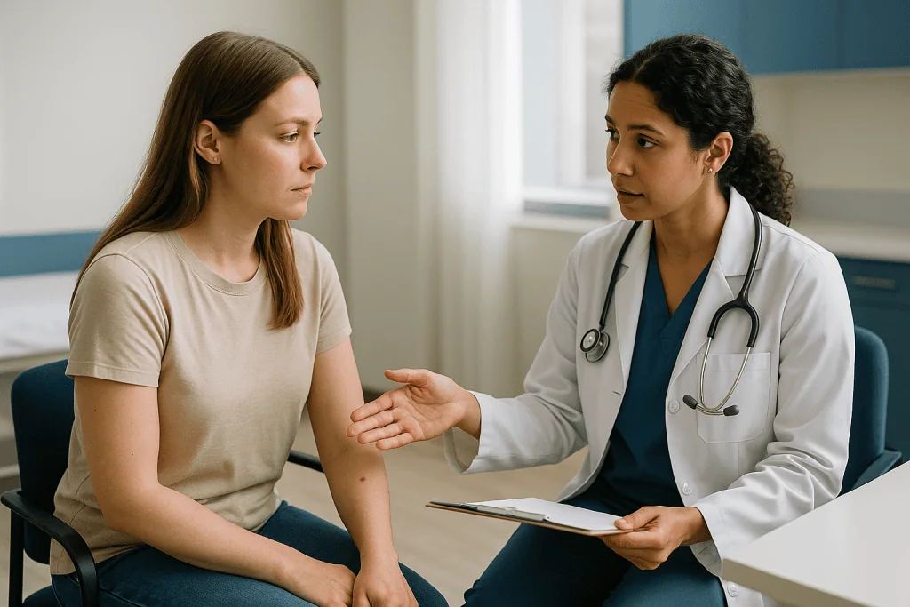 Doctor consultation with patient in clinical office: Type 1, type 2, type 3: what is von Willebrand disease type 2?