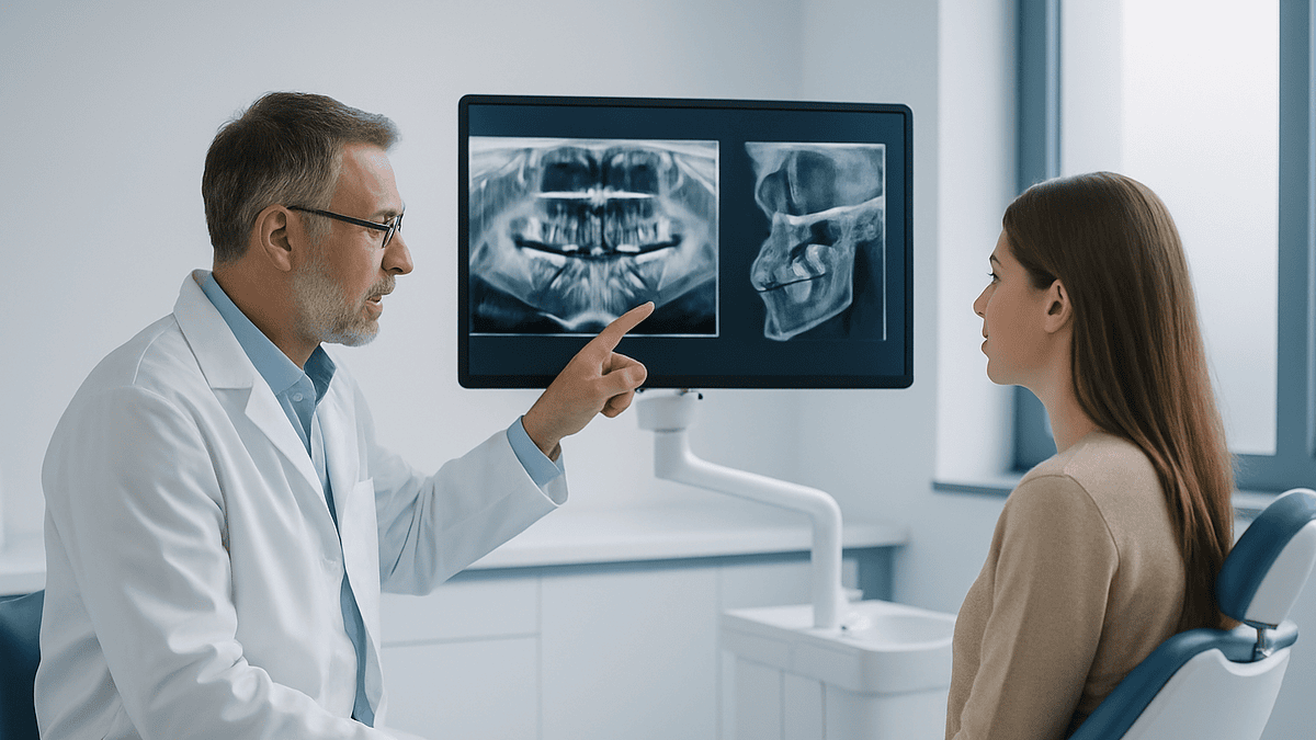 What a Panoramic X-Ray or 3D Scan Shows About an Impacted Tooth: Roots, Nerves and Angle