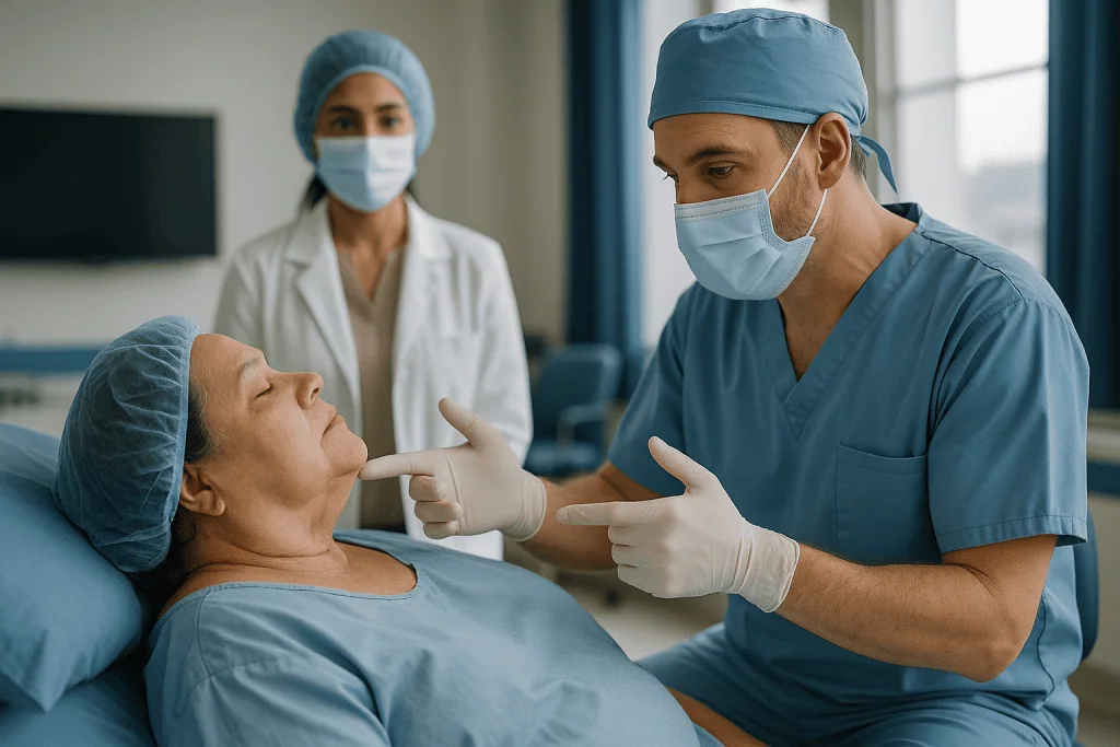 Surgeon consulting with patient about facial procedure: What actually happens during the operation