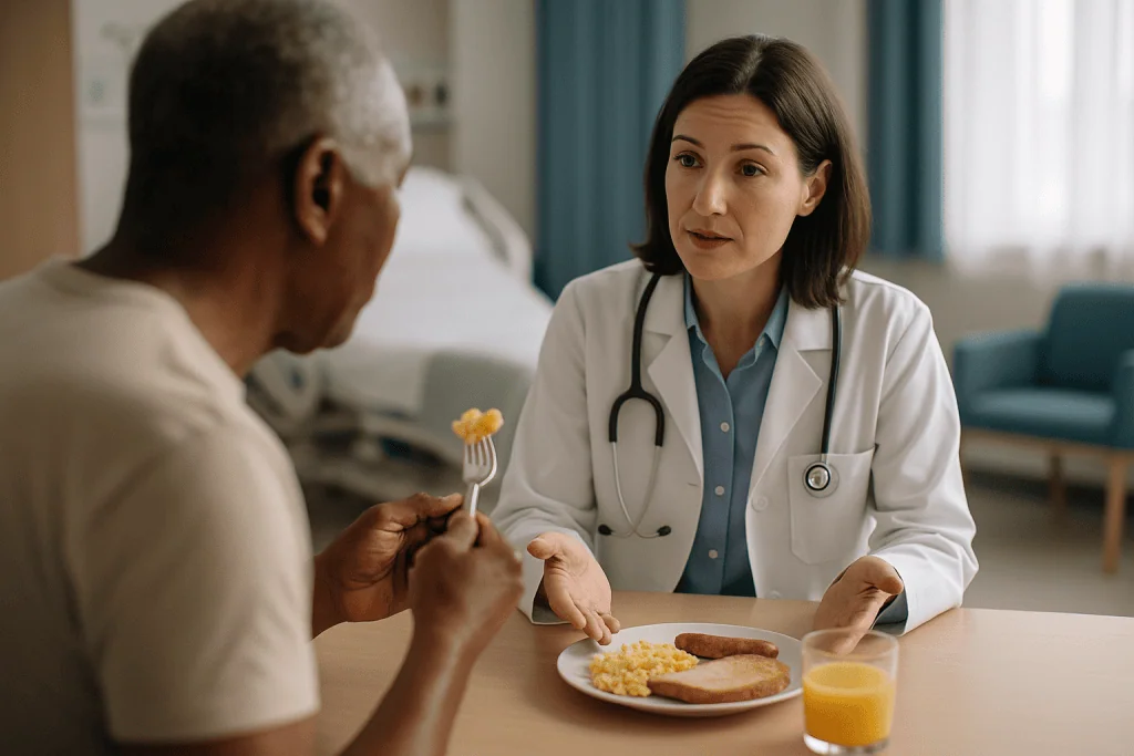 Doctor consulting patient about diet and nutrition: What are gallstones, and why do they form?