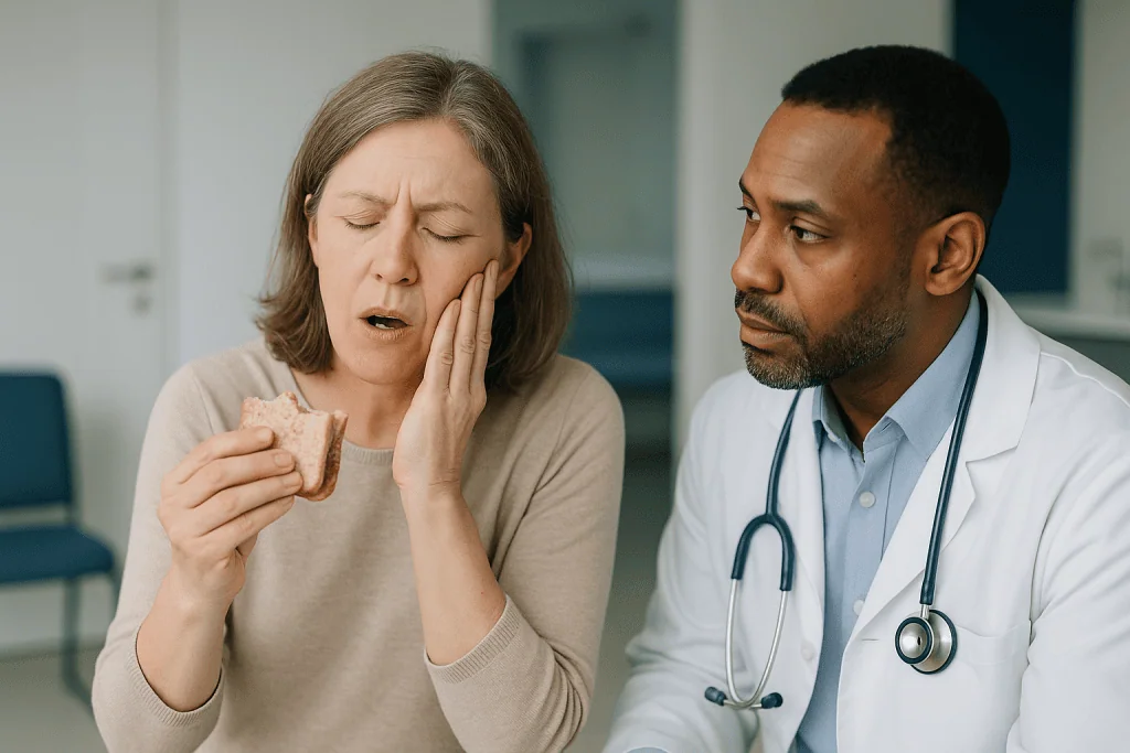 Patient with jaw pain consulting doctor in clinic: What are the common causes of facial pain?
