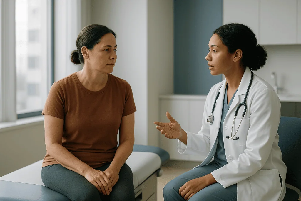 Doctor consulting patient in clinical setting: What changed recently