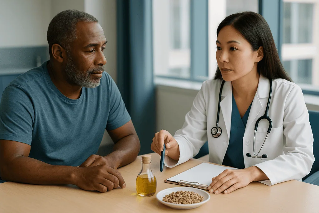 Doctor consulting patient about nutrition and health — What changed recently: the 2025 studies behind the seed oil headlines