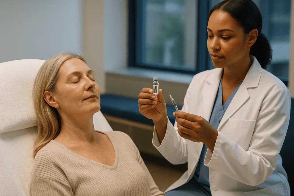 Medical professional showing vial to patient in consultation: What changed recently: the timeline behind the trend