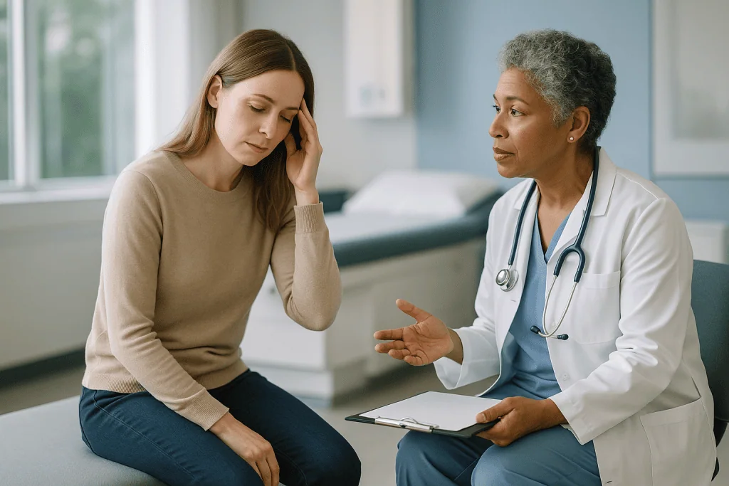 Doctor consulting with patient in clinical setting — What happens when iron levels are too low?