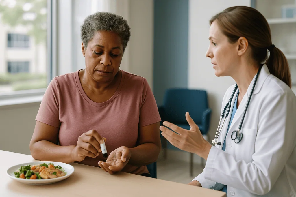 Doctor consulting patient about medication or health management: What prediabetes actually is, in numbers