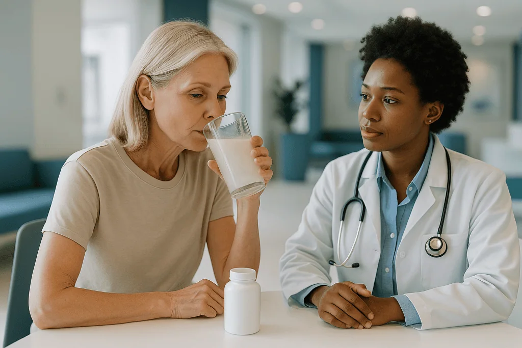 Doctor consulting patient drinking water in clinic: What the evidence actually says, graded by strength