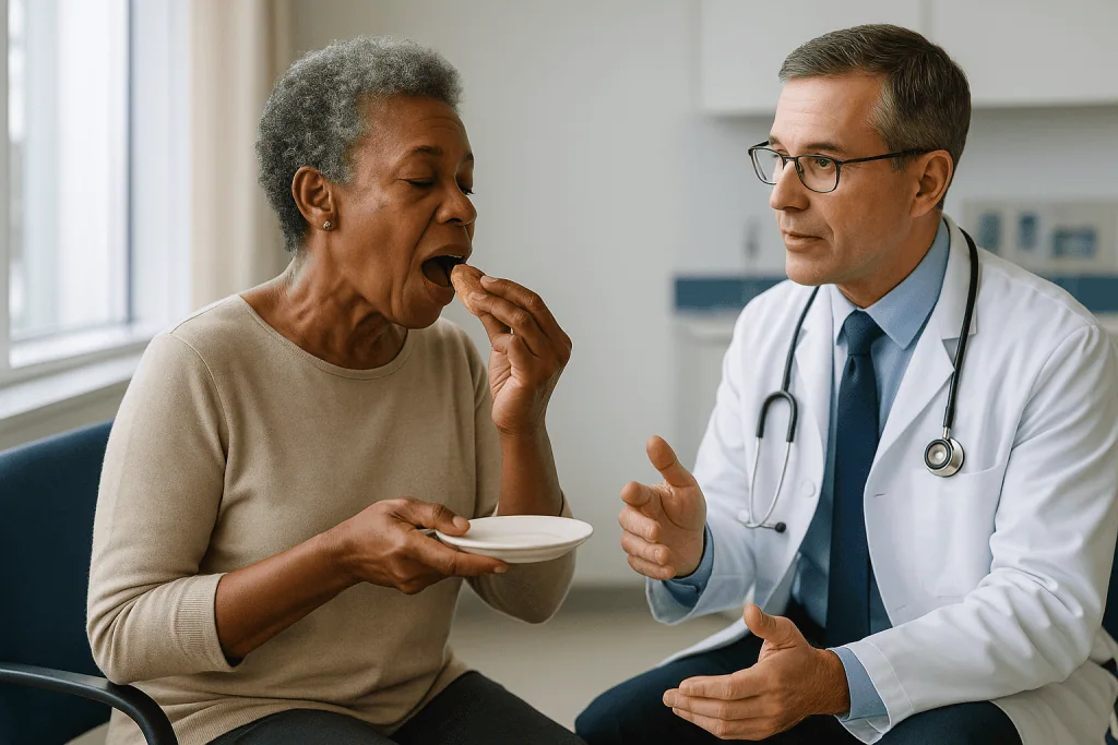 Doctor consulting patient while eating cookie: What the parotid gland does, and why the facial nerve changes everything