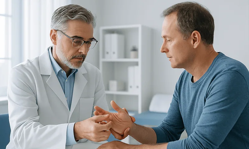 Orthopedic consultation for arthritis treatment at Acibadem Hospital.
