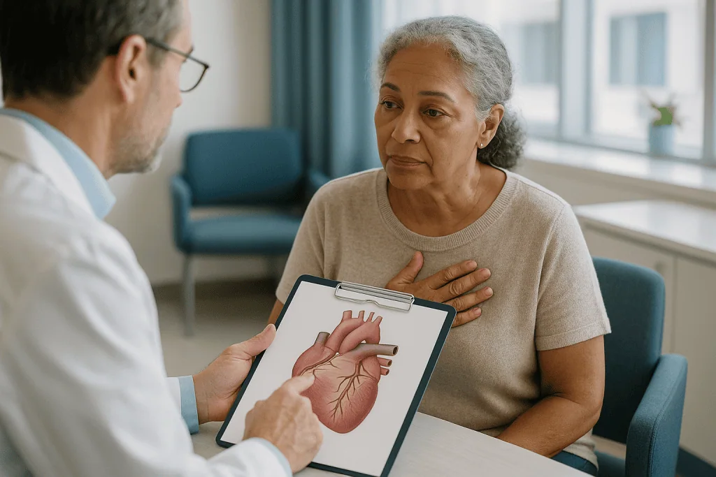 Doctor consulting senior patient about heart condition: Which heart rhythms does ablation treat well, and which are harder?