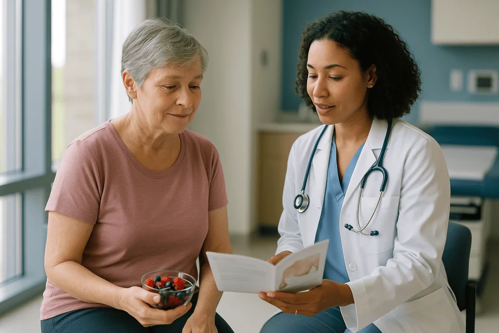 Doctor consulting patient about diet and nutrition: Who tissue expanders are usually for, and who is asked to wait