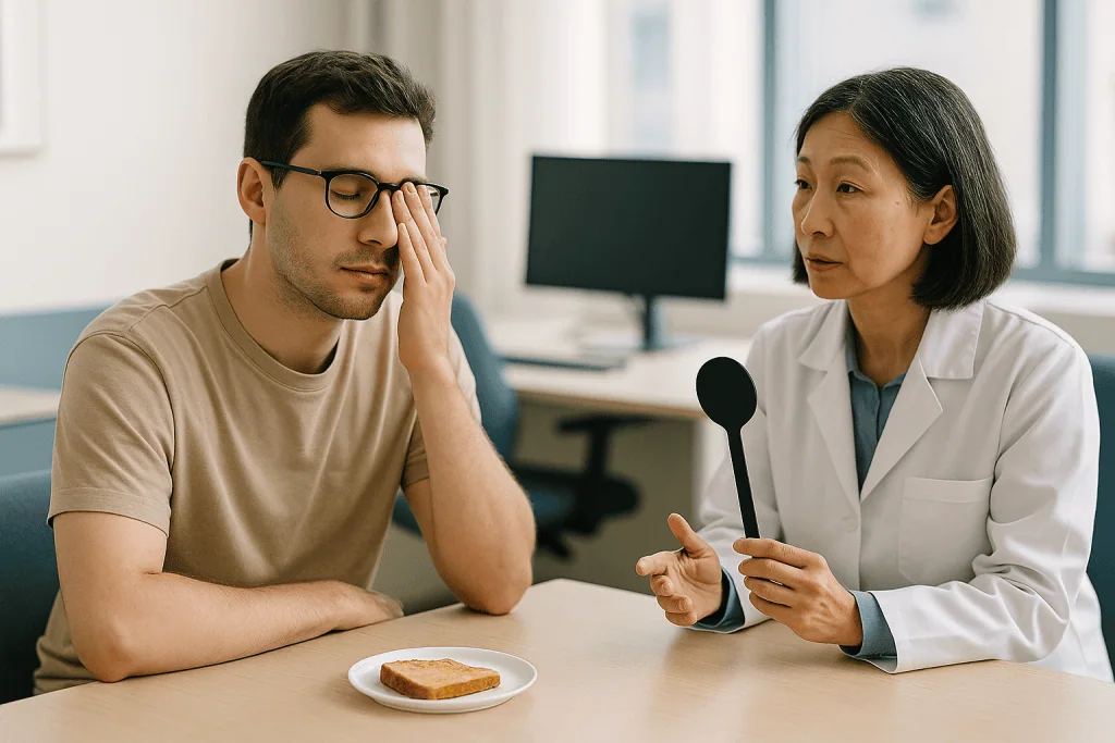 Medical consultation between doctor and patient with food: Why doctors used to say lazy eye treatment for adults was impossi
