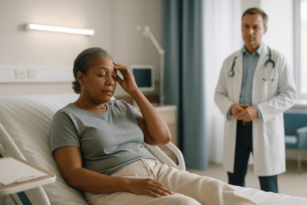 Pregnant woman in hospital with doctor consultation: Why does low or normal cortisol feel worse than the high cortisol did?
