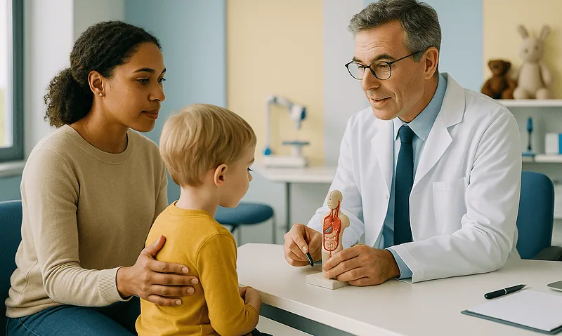 Pediatric consultation at Acibadem Hospitals Group for Wilms Tumor diagnosis.