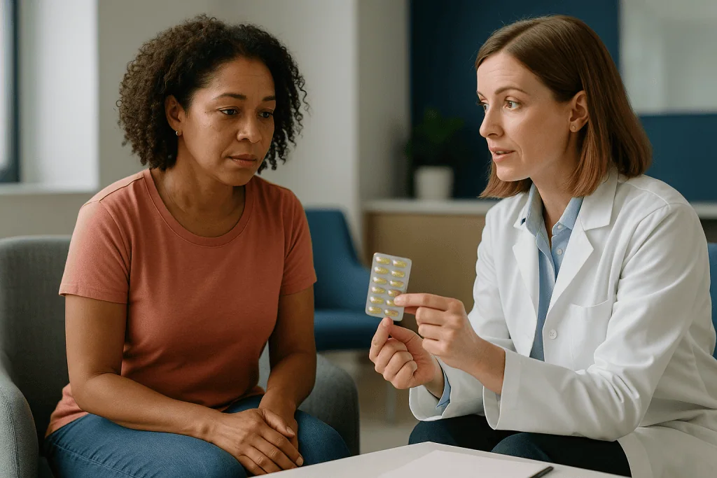Doctor consulting patient about medication in clinical setting: How common is MTHFR, and why "mutation" is the wrong word