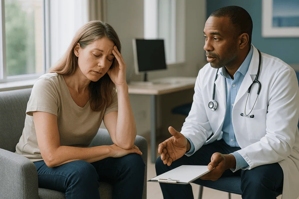 Doctor consulting patient in medical office: Post covid fatigue and post-exertional malaise: the pattern that defines it