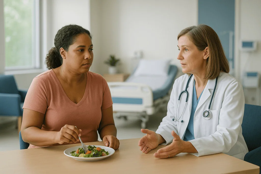 Doctor consulting patient about nutrition and diet: What changed recently