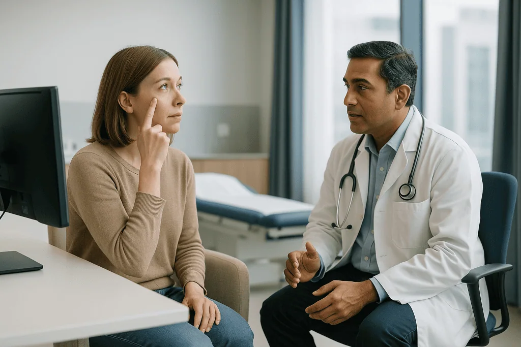 Doctor consulting patient in clinical office setting: What changed recently