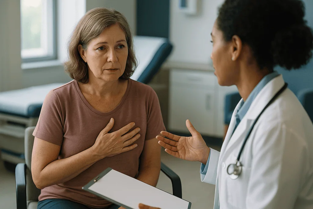 Female patient consulting with female doctor in clinical setting: What changed recently