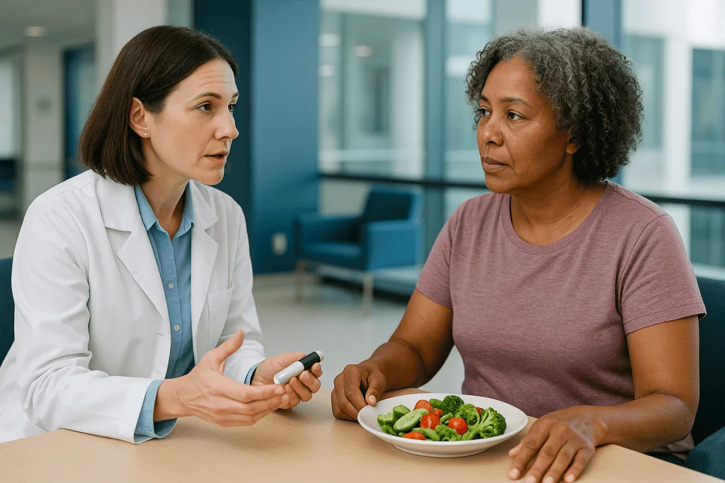 Doctor consulting patient about healthy vegetable diet nutrition: What changed recently to make this trend?
