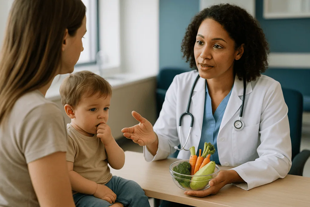 Pediatrician consulting mother about child nutrition and health: What the evidence actually says, graded by strength