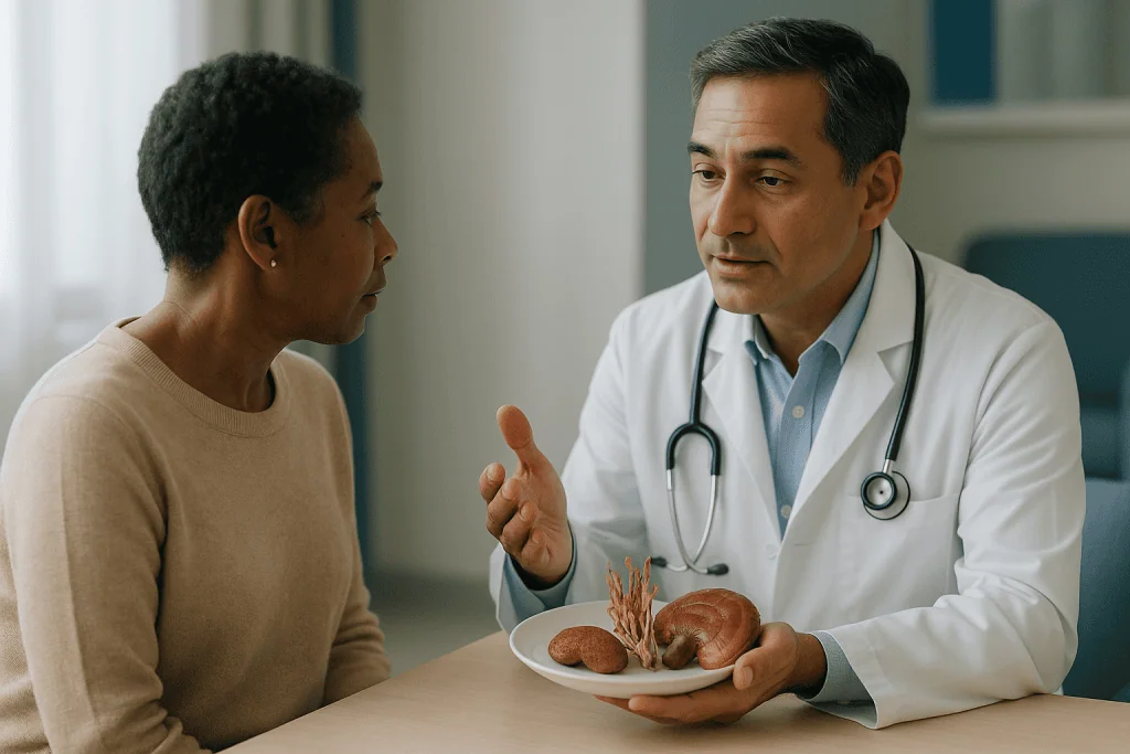 Doctor consulting patient about mushroom food items: What the evidence actually says, graded claim by claim
