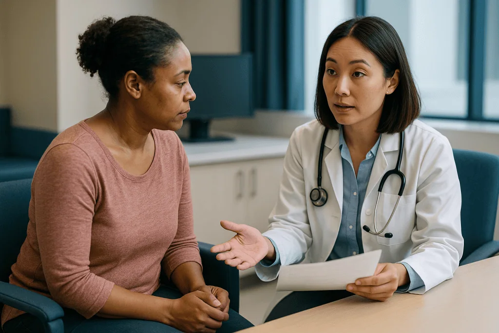 Doctor consulting patient about medical diagnosis and treatment: When does a lupus nephritis second opinion make sense?